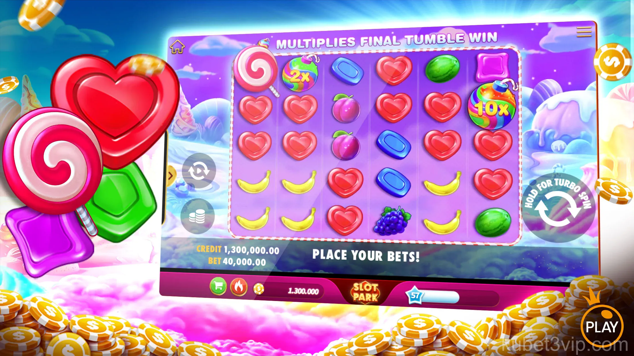 Giao diện game casino trực tuyến trên ứng dụng Kubet mobile